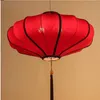 Hängslampor kinesiska ljuskrona antik trasa kreativ klassisk modern tehuslampa röd lyktor