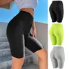 Scrunch Butt Sports Shorts Honeycomb texturizou a cintura larga motociclista anti celulite Plain Short Leggings Running calças justas 220602