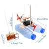 Barco RC de madera, juguetes para niños, ensamblaje de barco con Control remoto, juguetes educativos, Kits de modelos de experimentos científicos 201204256b3686174