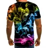 Men's T-Shirts Giyu Brand Smoke Cloud T Shirt Men Colorful Tshirts Casual Harajuku Tshirt Printed Art Anime Clothes Mens Clothing SummerMen'