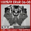 Kawasaki Ninja 650R ER6 650 R ER 6 F 06-08ボディワーク139NO.21 650-R ER 6F 650R-ER6F ER-6F 2006 2007 2008 ER6F 06 07 08 INGRESTREMATION MORD FAIRANGS GLOSSY GRAY GRAY GRAY GRAY GREA