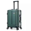 Véritable marque Trolley Case cadre en aluminium bagages universel roue valise mot de passe embarquement unisexe J220707