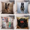 Pillow Case German Shepherd Dog Pillowcase Super Soft Short Plush Cushion Cover for Sofa Home Pillow Case Decor Pet Animal 45 45cm Covers 220714