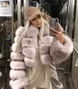 Women's Fur & Faux Coat Jacket Female Top Short Clothing Imitation Hair Long-Sleeve Stitching Ladies Fashion Warm Trend1