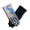 Donne guanti di pavone moda inverno inverno elegante stampa animale guanti finta pelliccia guanto touchscreen
