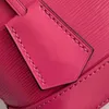 5A Vintage Leather Alma BB Water Ripple Shoulders Crossbody Bags Shell Jacquard Bordados Alça de Ombro Bolsa Crossbody Bolsa Designer Clutch