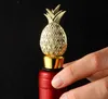 50PCS Tropical Wedding Favors Gold Pineapple Wine Bottle Stopper in Gift Box Party Decorative Wine Stoppers sn4401