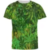 Intressant naturliga ogräs Kallt och färskt gröna ogräsgröna blad unisex tryckta 3D T-shirts Topp sommar-t-shirts L220704