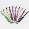 2 I 1 Crystal Capacitive Stylus penna pekskärm och skriv pennor för mobil smarttelefon surfplatta dator