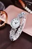 Montres Or Casual Quartz Dames Bracelet Montres Nouvelle Arrivée Créative Fleur Rose Cristal Femmes Mode De Luxe Montre Robe Quartz Horloge