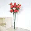 装飾的な花の花輪3pcs100cmシミュレーションベリーシルクアジサイ人工庭の植物家の結婚式のDiyパーティーの装飾