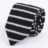 Bow Ties Sitonjwly Knitted Tie Solid Color Polka Dots Knit Neck For Men Woven Cravat Wedding Party Groom Knitting Neckties AccessoryBow
