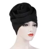 Bonnet/tête de mort casquettes KepaHoo 2022 fleur céramique bord de recherche couleur unie écharpe chapeau coton-rembourré casquette Hijab Turban robe musulmane foulard