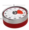 Baldr 8cm Mini Timer mec￢nico contagem regressiva ferramenta de cozinha a￧o inoxid￡vel forma redonda de cozimento Clock de alarmador Magnetic Timer Lembrete FY5636 SXJUL14