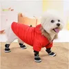 Hondenkleding katoenen kleding voor kleine honden jas winter warme chihuahua huisdier pur hoodies puppy katten yorkies teddy bichon hiromi down jacketdog a