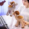 25CM Simulation Animal Toy Plush Stuffed Camel Doll Home Decoration Props Ornaments Collectible Boys Girls Gifts LA484