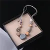 Pendant Necklaces 2022 Fashion Wood Resin Necklace For Women Trendy Cord Chain Charms Opal Accessories Vintage Jewelry Gifts Mom