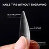 False unhas 240pcs dicas foscas prejudicar as unhas no caixão/estilete/amêndoa/quadrado/prática de arte oval ferramentas de manicure prud22