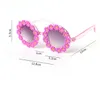 어린이 선글라스 어린이 둥근 꽃 선글라스를위한 꽃 선글라스 소년 아기 스포츠 음영 안경 UV400 야외 태양 보호 안경