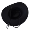 Chapeaux à bord large chapeau cowboy avec corde menton réglable accessoires de vêtements de style vintage 2022 Fashionwide chur22