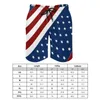 Shorts pour hommes drapeau américain conseil étoile patriotique conception plage haute qualité hommes mignon imprimé maillot de bain grande taille 3XL hommes
