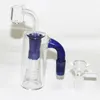 Szklane Bong fajki wodne Ash Catcher 14mm 18mm męski na żeński 90 stopni Ashcatcher fajka wodna Bubbler do bong szisza Dab Rig