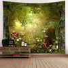 Tapestry Large Beautiful Natural Forest Mushroom Carpet Wall Hanging Hippie Lan