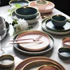 Dishes & Plates Nordic Gold Rim Ceramic Steak Western Dish China Home Creative Porcelian Plate Fruit Dessert Tableware