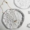 10cm de montanha -russa de gelo de textura de gelo de isolamento de mesa de taco de tanta xícara de chá caneca aromaterapia almofadas decorativas acessórios de cozinha 220627