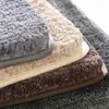 Thicken Bathroom Bath Mat Floor Carpets For Lavatory Washroom Bathtub Side Microfiber Solid Color Toilet Rugs Large Size 220511