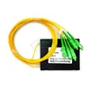 Fiber Optic Equipment SC/ APC 1x4 PLC Optical Splitter Single Mode With SC/ APC Connector FTTH SC ABS Boxfiber