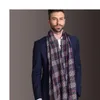 Europa moda chal bufandas hombres invierno cálido tartán bufanda negocios Sjaal Plaid algodón Wraps Bufanda Foulard Szaliki I Chusty