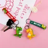 Leuke figuren Little Dinosaur Keychain Cartoon Doll Key Chain Anime Dierparen Gift Silica Gel Fashion Exquisite Keychains Jewe6873274