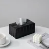 Creatief gouden servethouder Tissue Box Es Case Art Craft Home Decor El Desktop Ornament 220628