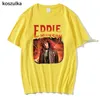 Stranger Things 4 Eddie Munson T CHISHS COLTER Tshirt Women Tshirts Men Sweinshirt Vintage Summer Camiseta Harajuku Tops 220706