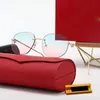 الموضة LOCS نظارة شمسية مصمم رجالي الإطارات الذهب جولة جولة المعادن إطارات المعادن المغلفة مرآة نظارات الحماية