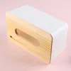 ホームキッチン木製プラスチックティッシュボックスソリッドウッドナパキンホルダーケースシンプルなスタイリッシュな竹カバーエルストレージボックス220523