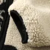 Giacche da donna Autunno e inverno Modello stampato Cappotto in cotone con cerniera in velluto di agnello Cappotto da donna