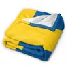 Одеяла Швеция Флаг Cubre Camara Green Throw Blasen 3D Принт на запрос Sherpa Super Comelease для дивана тонкого стеганого одеяла Nordicblankets одеяло