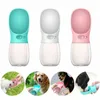 Portable Pet Dog Water Bottle Travel Puppy Cat Dispenser Outdoor Drinking Bowl Feeder 350ml 500ml for Small Large Dogs Y200917239i