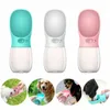 Portable Pet Dog Water Bottle Travel Puppy Cat Dispenser Outdoor Drinking Bowl Feeder 350ml 500ml for Small Large Dogs Y200917237P