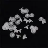 Ear Care Supply 100 Pack Earring Backs Stoppers Clear Rubber Bullet Clutch Earring Back with Pad