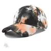 Tie-färgad hästsvans baseball kepsar bomullsmode casual boll mössa sommar solskade trucker hatt grossist snapback toppade hattar ponycap utomhus cykling sport