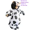Fato da boneca da mascote Crianças Carnaval inflável do gado do gado do gado do gado para 90 a 135cm ou a extravagância do sopro do ar da mascote do animal adulto