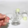 Blender Spin Quartz Banger Rökningstillbehör 14mm Male Joint Glass Bong Beveled Edge Terp Slupper Oil Dab Rigs Spinner Cap marmor Buby Pearls Glass Ash Catcher