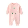 Auf Lager neugeborene Kinder Designer Strampler Baby Jungen Mädchen Mode Luxusdruck reine Baumwolle Langarm Kurzarm Overall Kinderbekleidung GO001