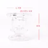 Taper Candle Holder Glass Centerpiece Clear Candlestick Holders Fit 0.75 inch Decorative Stand 2.4 inch Height for Table Wedding Party