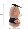 Animaux en peluche en peluche mignon peluches senior année ours enfants chambre décoration remise des diplômes présent bébé poupée jouet