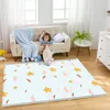 Tapis Tapis de flanelle antidérapant simple étoile motif mignon tapis de jeu pour bébé doux confortable rectangle Alfombra décoration salon 2022 tapis carpe