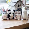 12 cm söt fet kanin ekorre hamster panda gosa fylld mjukt djur vackert hänge nyckelring ldren leksaker födelsedagspresent present j220729